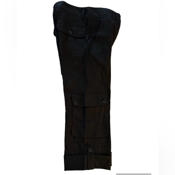 Theory Piko Linen Blend Dressy Utility Cargo Pant Size 4 - Picture 4 of 11